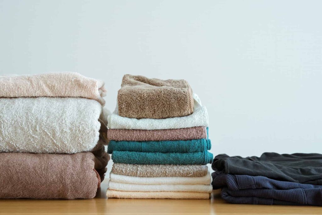 きれいに畳まれた洗濯物