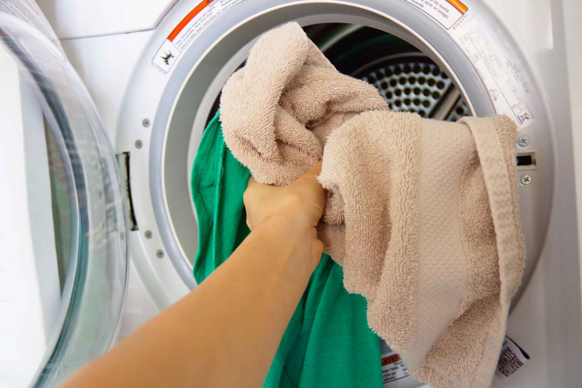 乾燥した洗濯物