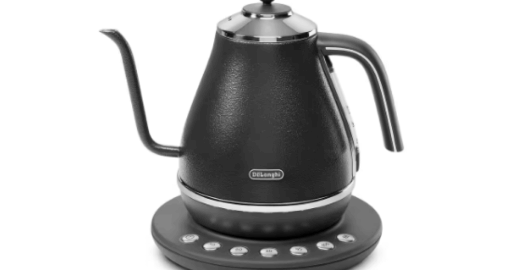 デロンギの温度調節付き細口電気ケトル