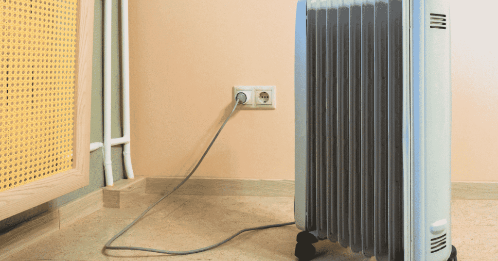 コンセントにつないで使用するオイルヒーター